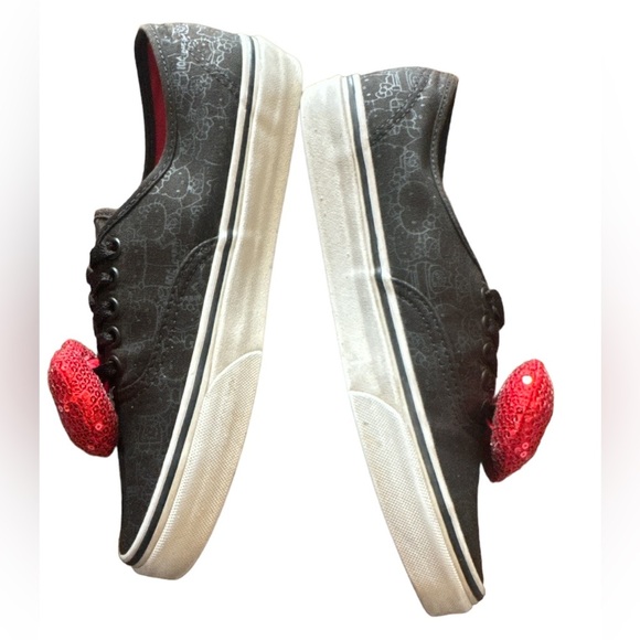 Hello Kitty X Vans Red Sequins Bow Sneakers - Picture 3 of 7